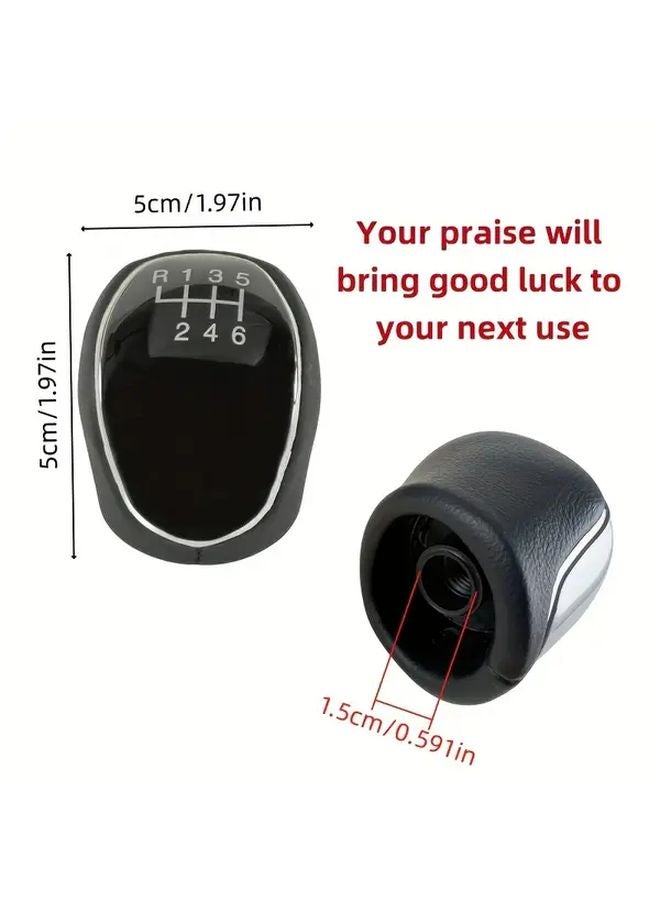 Black 5 Speed Upgraded Shift Knob for Ford Mondeo S MAX C MAX Kuga Transit Connect - Image 2